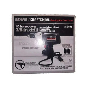 Sears Craftsman 18V Cordless Power Drill - Versatile & Powerful Handheld Tool,